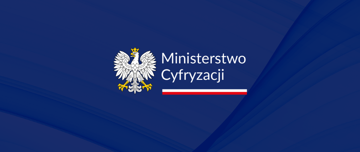 Logo Ministerstwa Cyfryzacji.